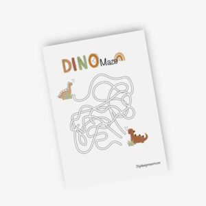 Dino Maze Game Printable – Fun and Engaging Activity for Kids