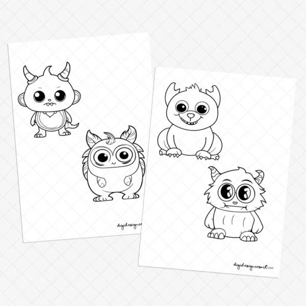 Fun Monster Coloring Pages for Kids