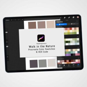 Walk in the Nature Color Palette for Procreate and Graphic Design