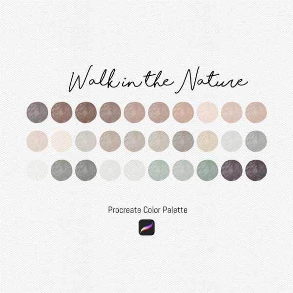Walk in the Nature Color Palette for Procreate and Graphic Design - Image 3