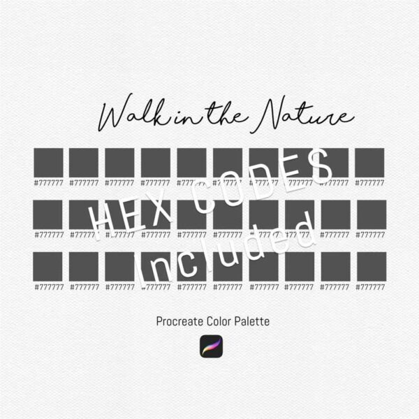 Walk in the Nature Color Palette for Procreate and Graphic Design - Image 2