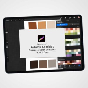 Autumn Sparkles Color Palette for Procreate and Graphic Design