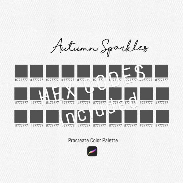 Autumn Sparkles Color Palette for Procreate and Graphic Design - Image 3