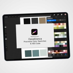 Casablanca Color Palette for Procreate and Graphic Design
