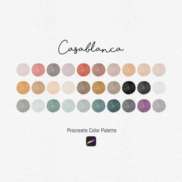 Casablanca Color Palette for Procreate and Graphic Design - Image 2