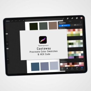 Castaway Color Palette for Procreate and Graphic Design