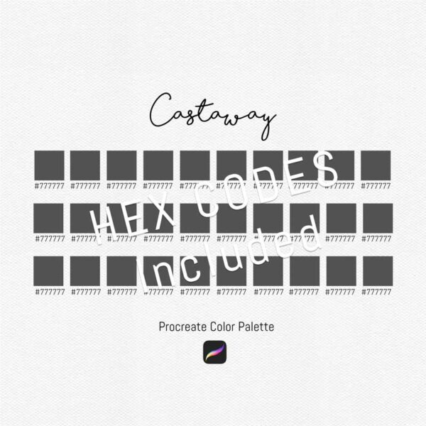 Castaway Color Palette for Procreate and Graphic Design - Image 3