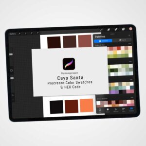 Cayo Santa Color Palette for Procreate and Graphic Design