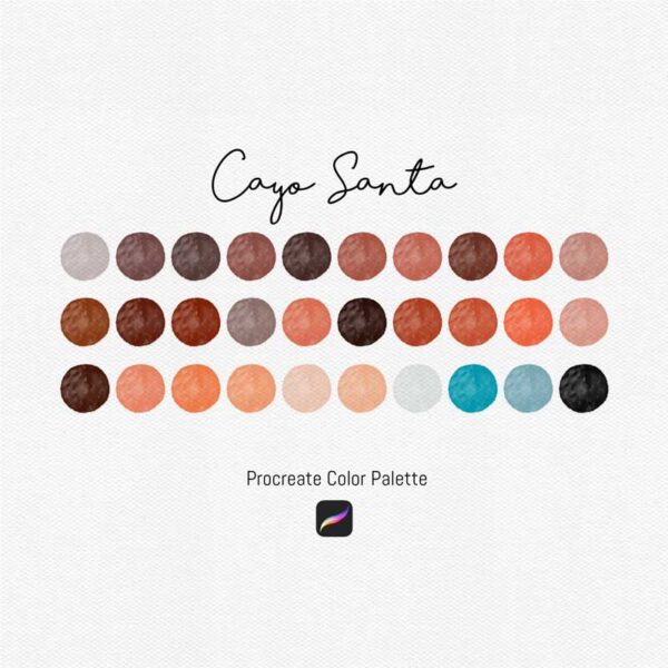 Cayo Santa Color Palette for Procreate and Graphic Design - Image 2