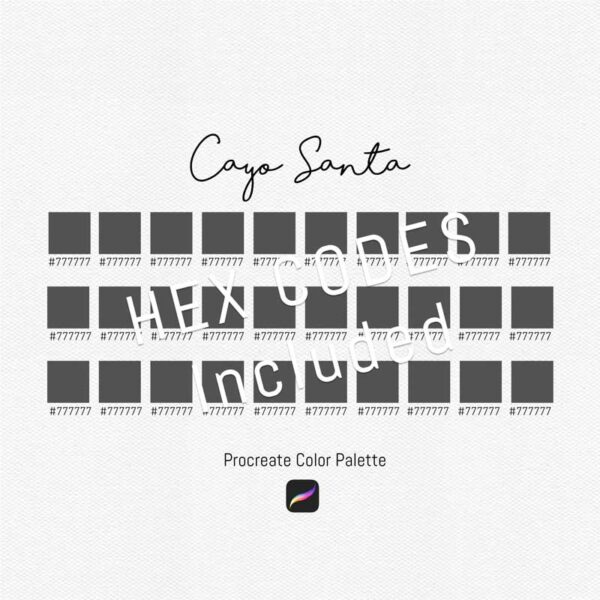 Cayo Santa Color Palette for Procreate and Graphic Design - Image 3