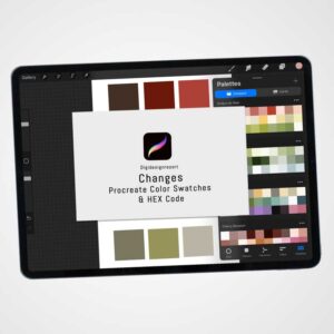 Changes Color Palette for Procreate and Graphic Design