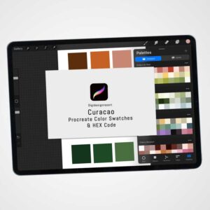 Curacao Color Palette for Procreate and Graphic Design
