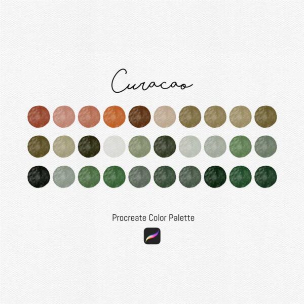 Curacao Color Palette for Procreate and Graphic Design - Image 2