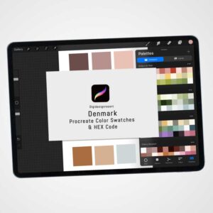 Denmark Color Palette for Procreate and Graphic Design