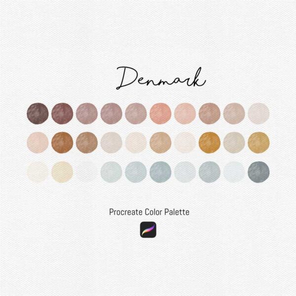 Denmark Color Palette for Procreate and Graphic Design - Image 2