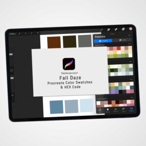 Fall Daze Color Palette for Procreate and Graphic Design