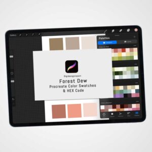 Forest Dew Color Palette for Procreate and Graphic Design