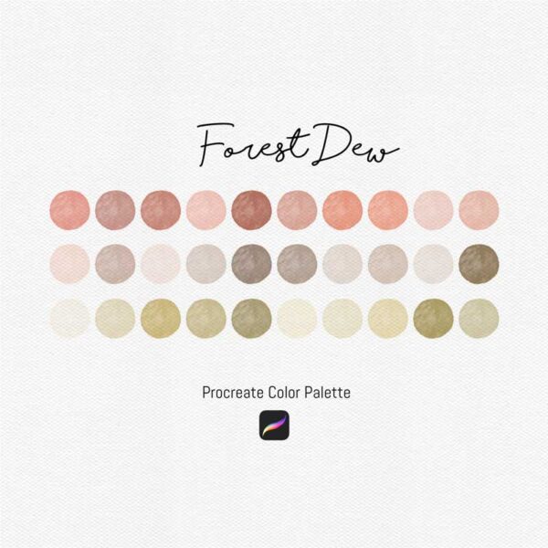 Forest Dew Color Palette for Procreate and Graphic Design - Image 2