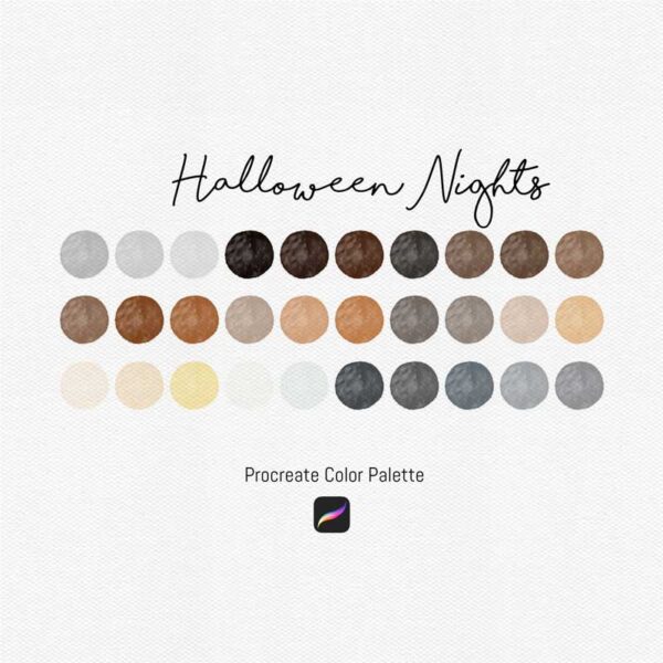 Halloween Nights Color Palette for Procreate and Graphic Design - Image 2