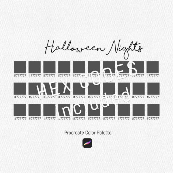 Halloween Nights Color Palette for Procreate and Graphic Design - Image 3