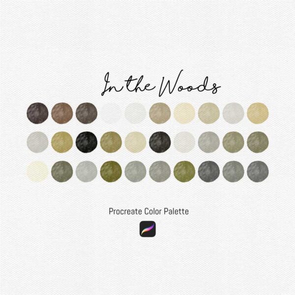 In the Woods Color Palette for Procreate and Graphic Design - Image 2