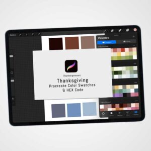 Thanksgiving Color Palette for Procreate and Graphic Design