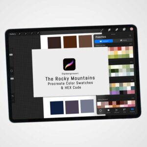 The Rocky Mountains Color Palette for Procreate and Graphic Design
