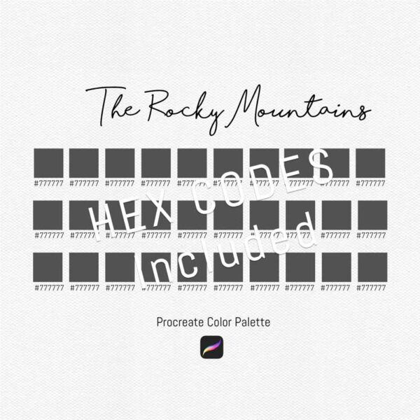 The Rocky Mountains Color Palette for Procreate and Graphic Design - Image 3
