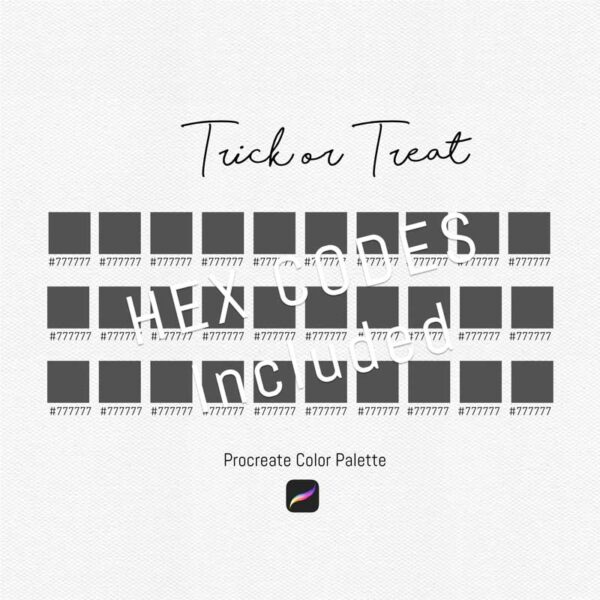 Trick or Treat Color Palette for Procreate and Graphic Design - Image 3
