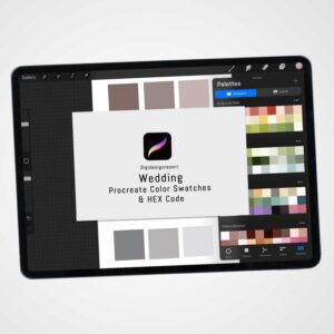 Wedding Color Palette for Procreate and Graphic Design