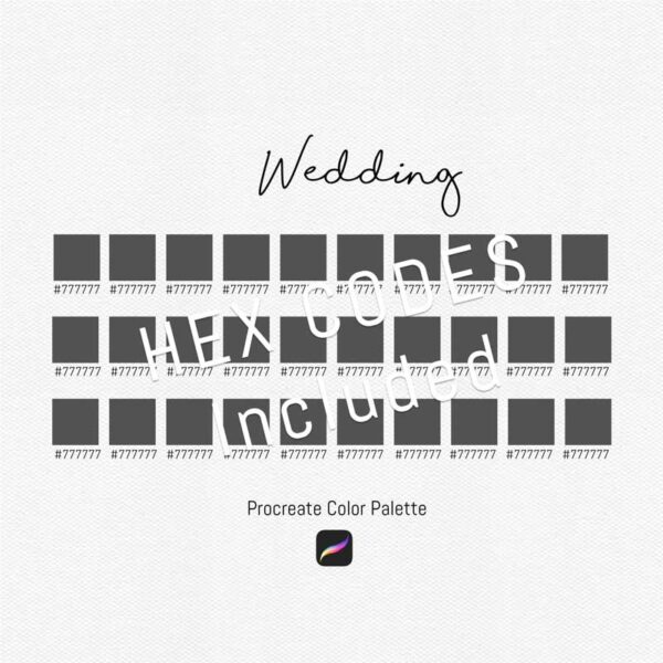Wedding Color Palette for Procreate and Graphic Design - Image 3
