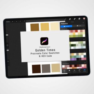 Golden Times Color Palette - 30 Timeless Shades for Procreate & Graphic Design Programs