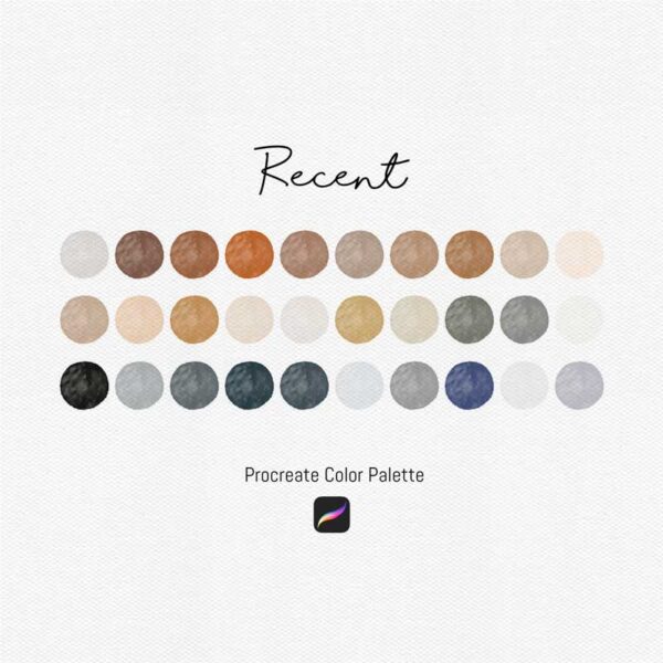 Recent Color Palette - 30 Modern and Versatile Shades for Procreate & Graphic Design Programs - Image 2