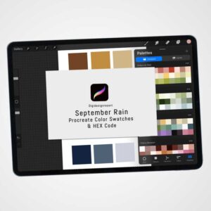 September Rain Color Palette - 30 Rich and Warm Tones for Procreate & Graphic Design
