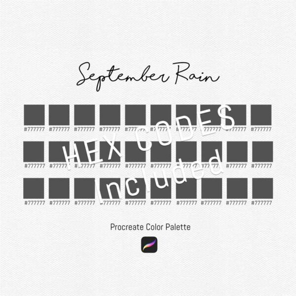 September Rain Color Palette - 30 Rich and Warm Tones for Procreate & Graphic Design - Image 3