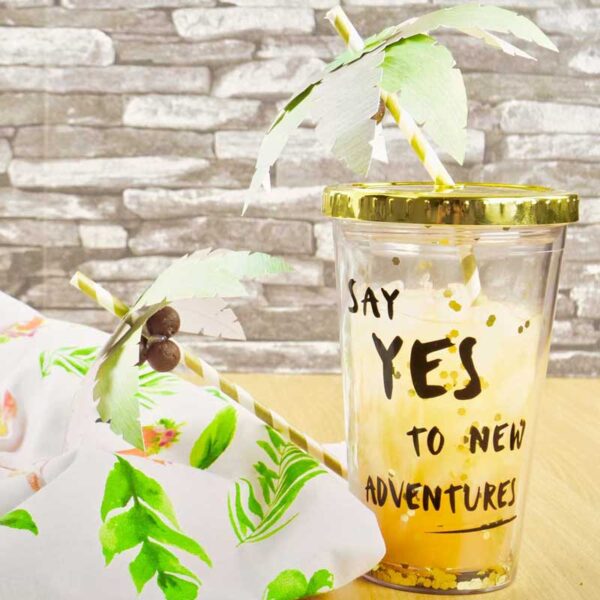 Palm Tree Straw Topper Printable