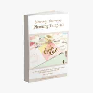 Learning Resource Planning Template | Checklist for Teachers & TpT Sellers