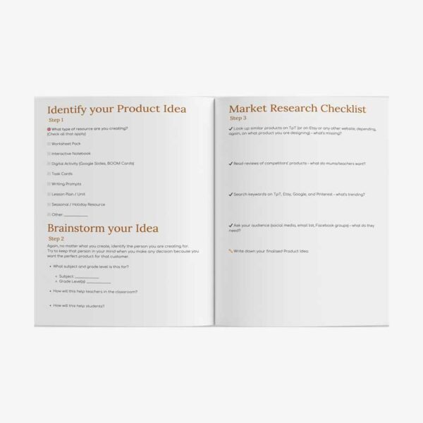 Learning Resource Planning Template | Checklist for Teachers & TpT Sellers - Image 2