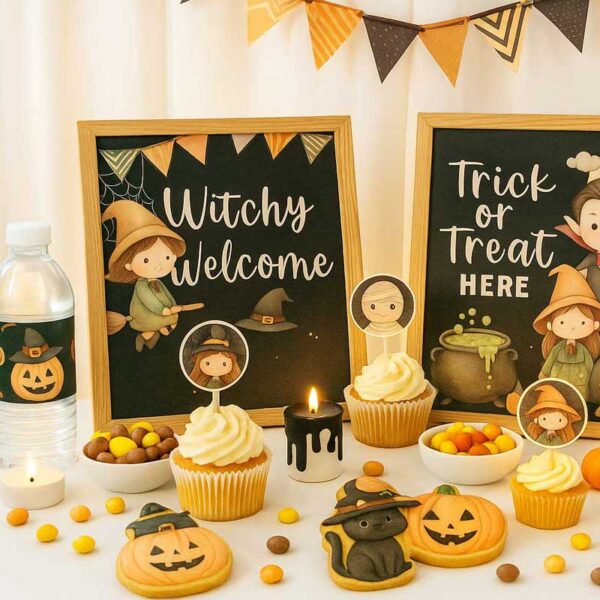 Trick or Treat Treasures – Watercolour Halloween Clipart Set - Image 5