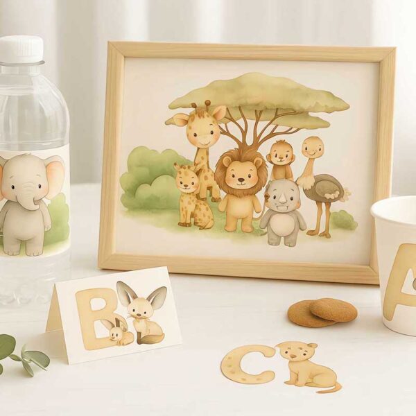 Savanna Dreams Watercolour Safari Clipart Set - Image 3