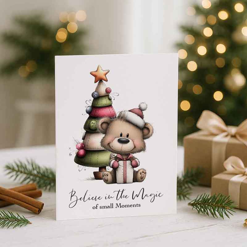Believe in the Magic of Small Moments – Printable Christmas Card