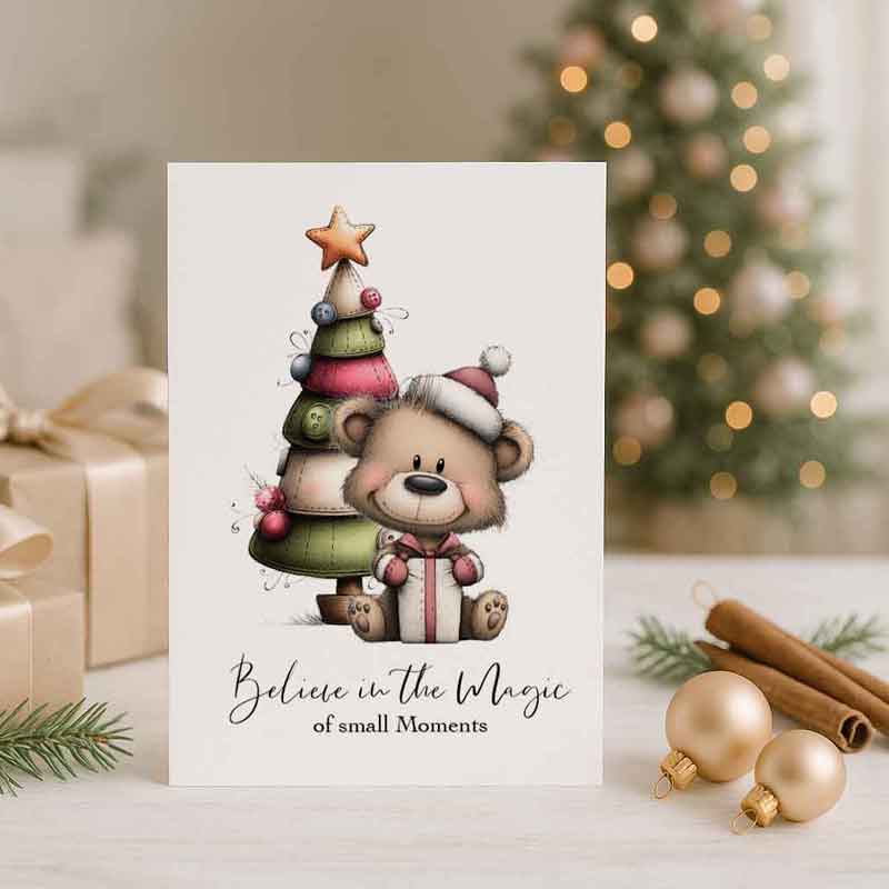 Believe in the Magic of Small Moments – Printable Christmas Card - Image 3