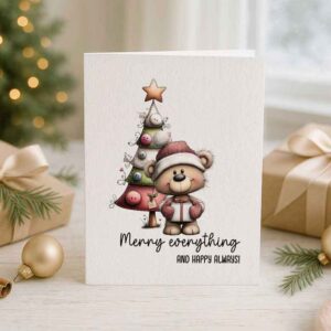 Merry Everything and Happy Always – Printable Christmas Card (US Letter PDF & JPG)