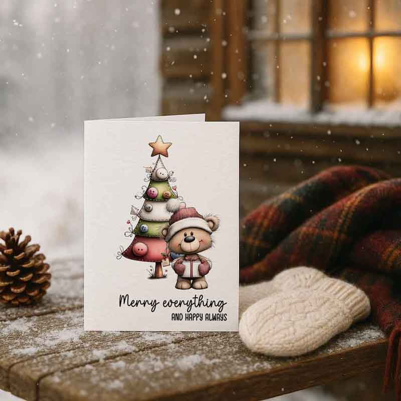 Merry Everything and Happy Always – Printable Christmas Card (US Letter PDF & JPG)